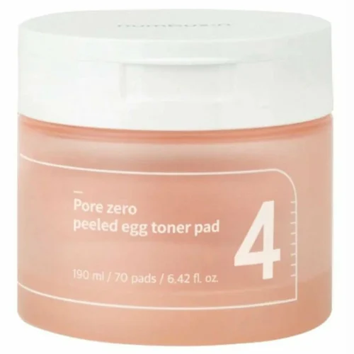 Numbuzin – No.4 Poled Zero Peeled Egg Toner Pad 190ml/70 pads